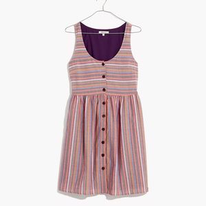 Madewell Striped Babydoll Dress